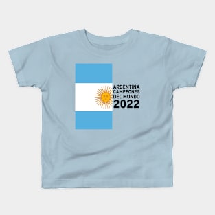 Argentina Campeones del Mundo 2022 Kids T-Shirt